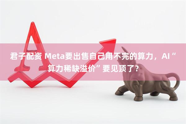 君子配资 Meta要出售自己用不完的算力，AI“算力稀缺溢价”要见顶了？
